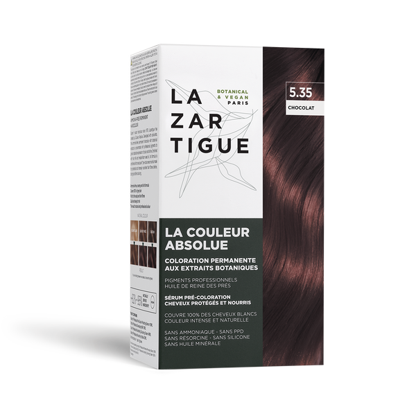 LA COULEUR ABSOLUE 5.35 CHOCOLATE ( Coloración permanente con oxidante, sin amoniaco con extractos botánicos)